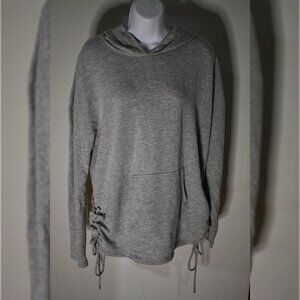 Women's Light Grey Laced Hoodie